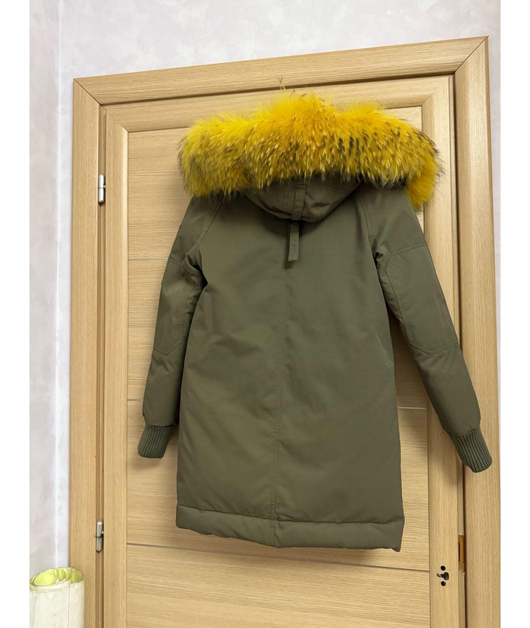 KENZO Хаки хлопковый пуховик, фото 5