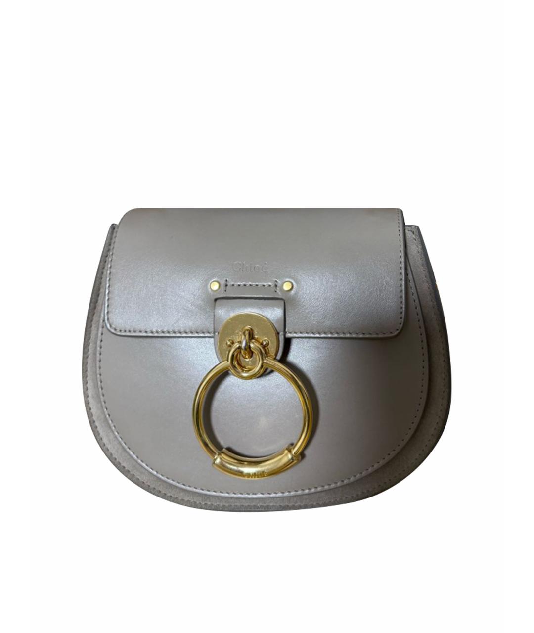 CHLOE Бежевая кожаная сумка через плечо, фото 1