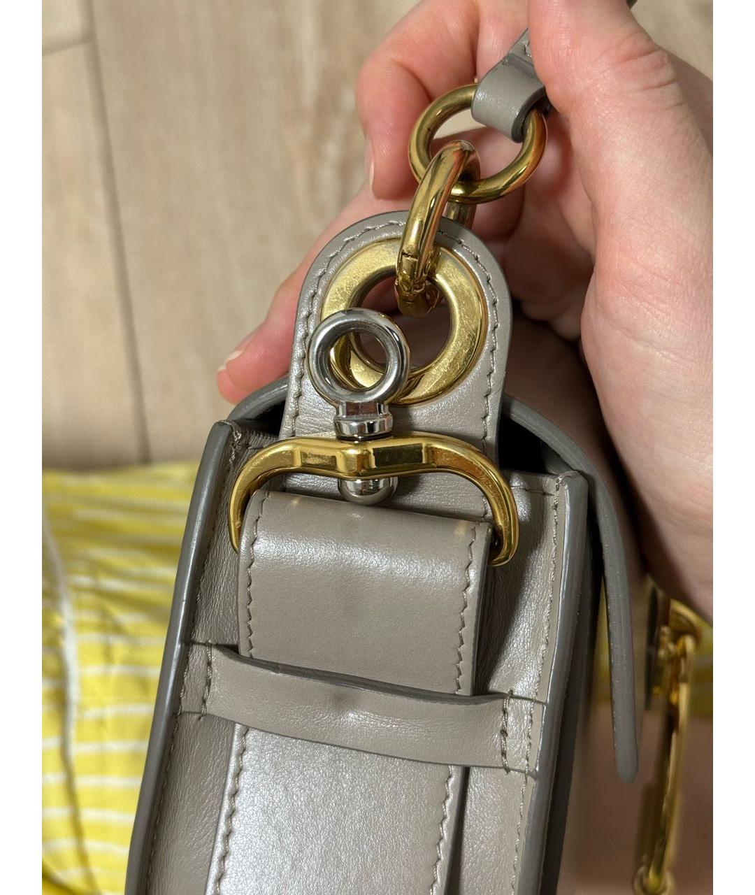 CHLOE Бежевая кожаная сумка через плечо, фото 4