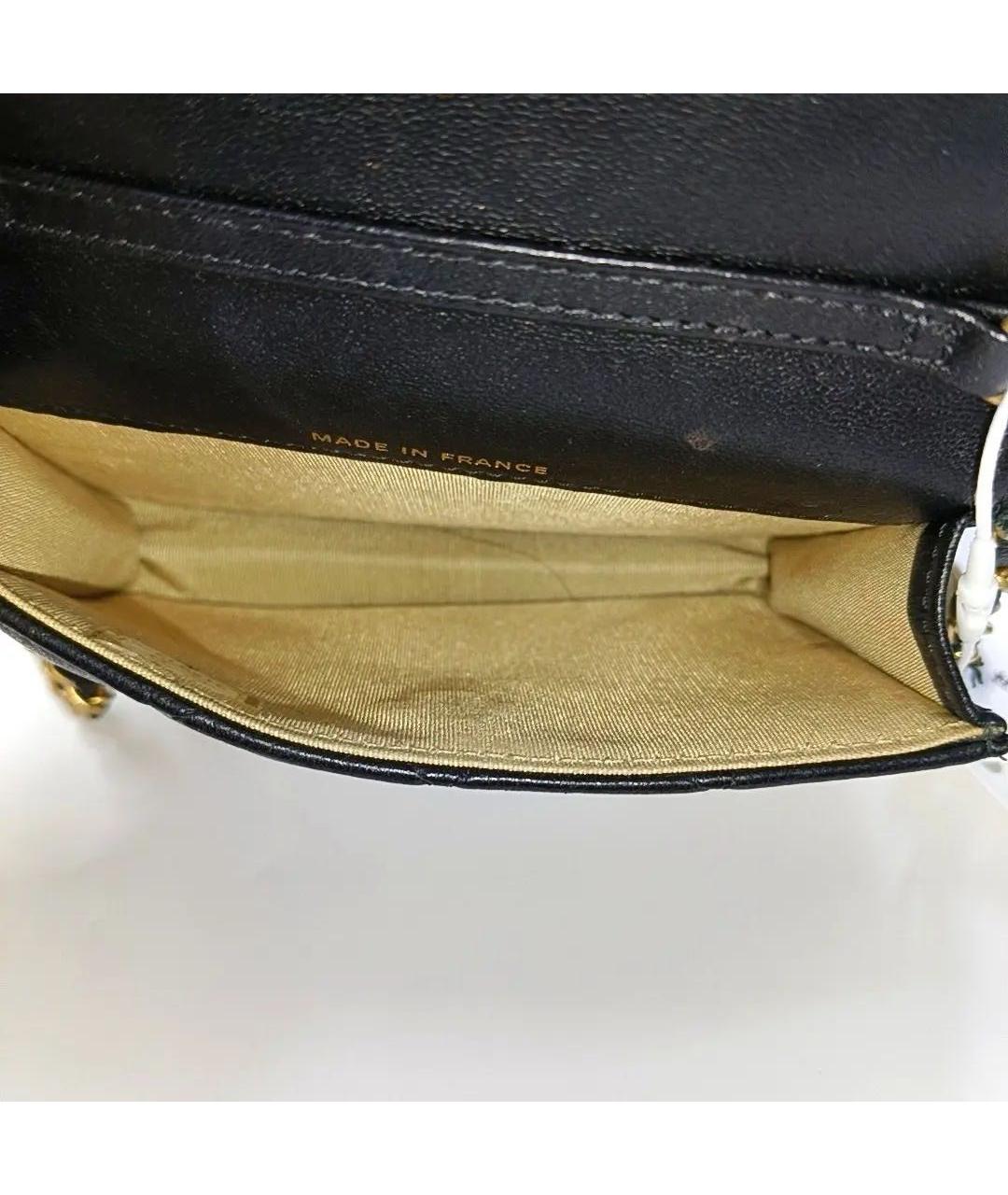 CHANEL Черная кожаная сумка через плечо, фото 5