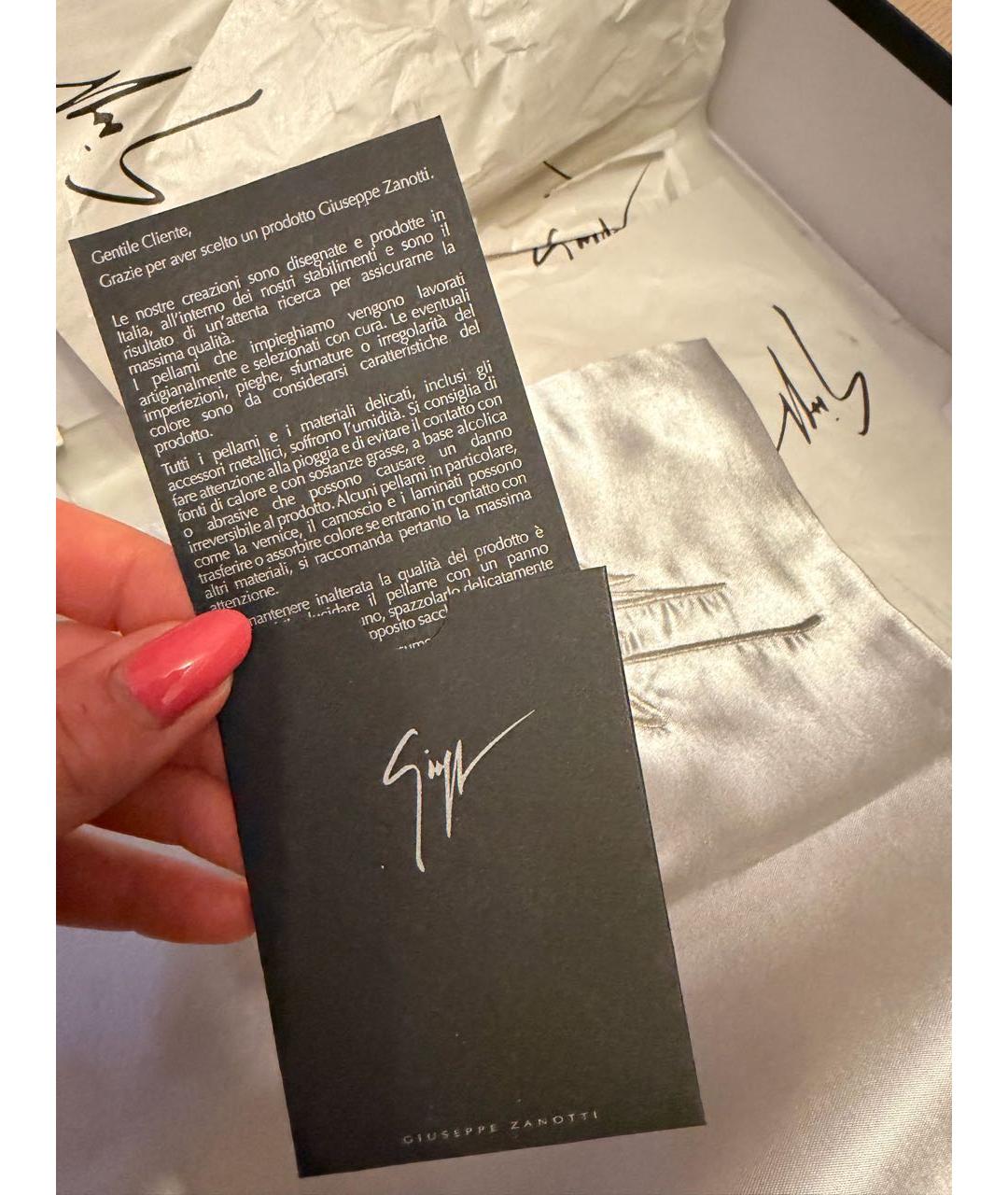 GIUSEPPE ZANOTTI DESIGN Черные кожаные ботфорты, фото 8