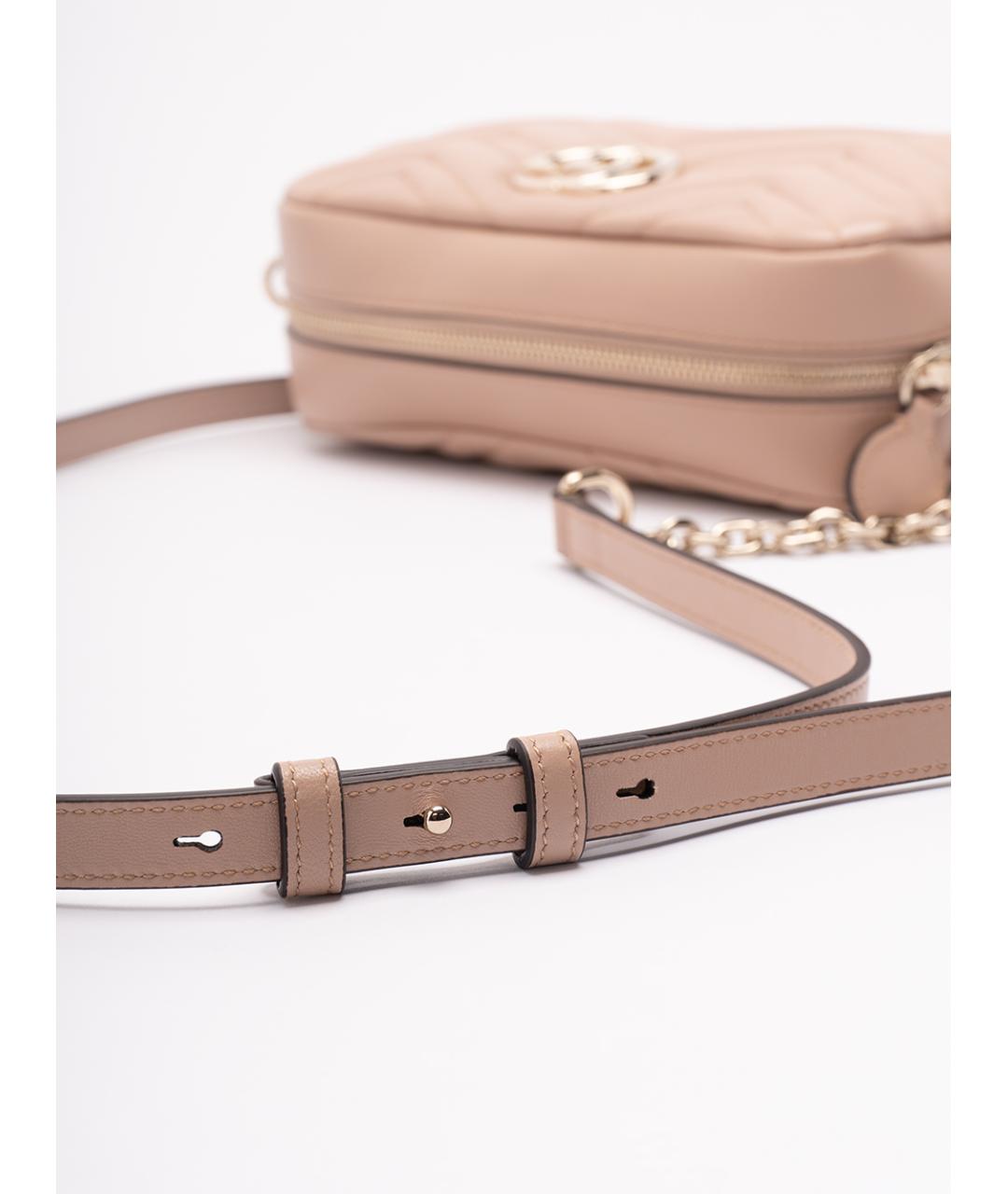 GUCCI Розовая кожаная сумка через плечо, фото 4