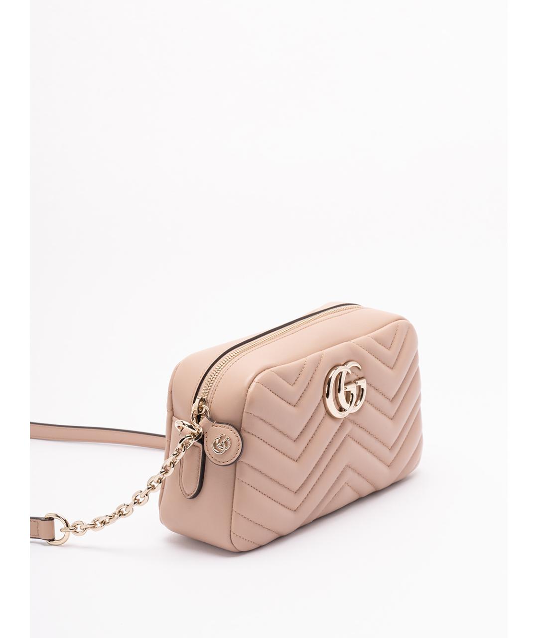 GUCCI Розовая кожаная сумка через плечо, фото 3