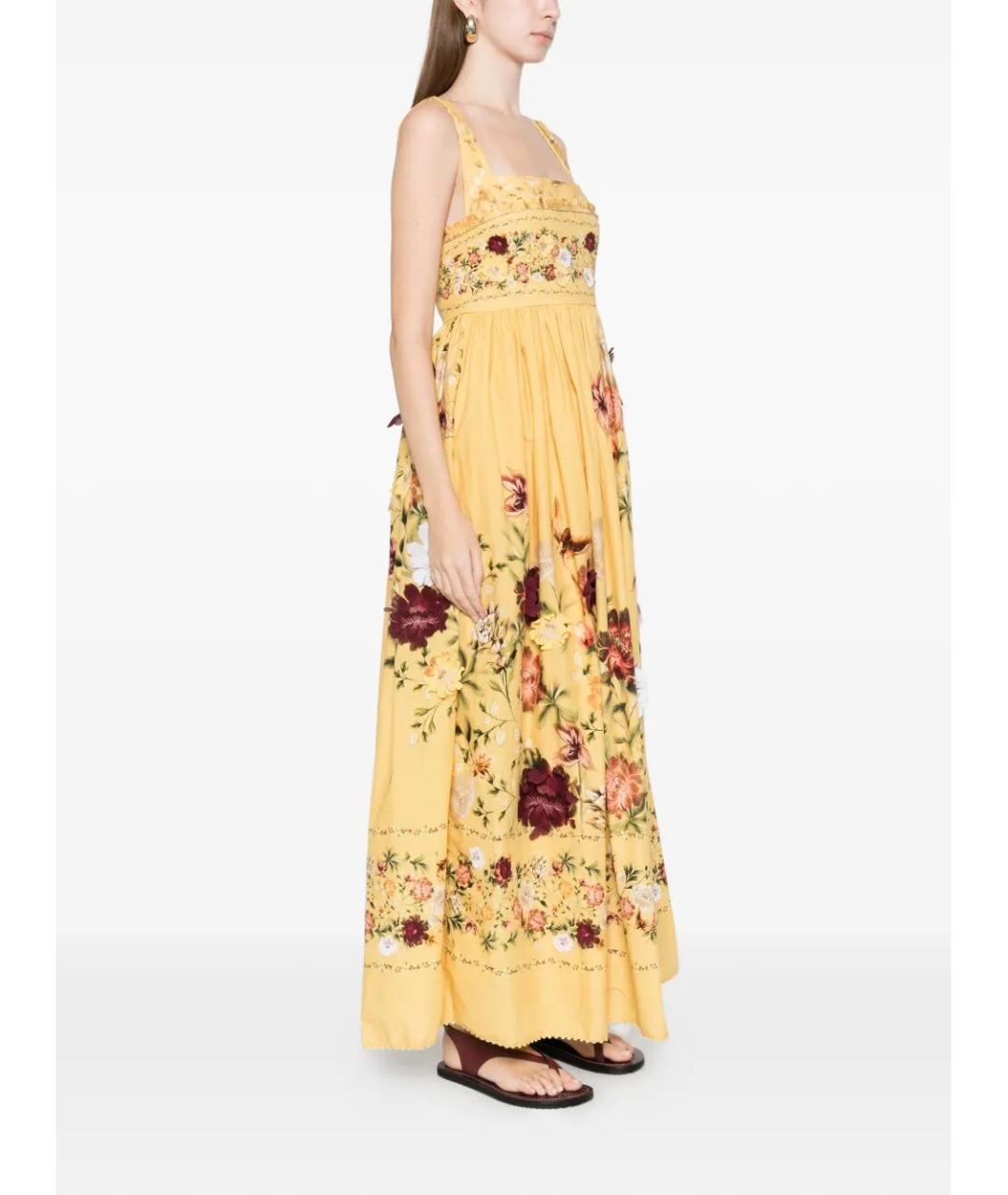 DITA Желтое хлопковое платье, фото 3