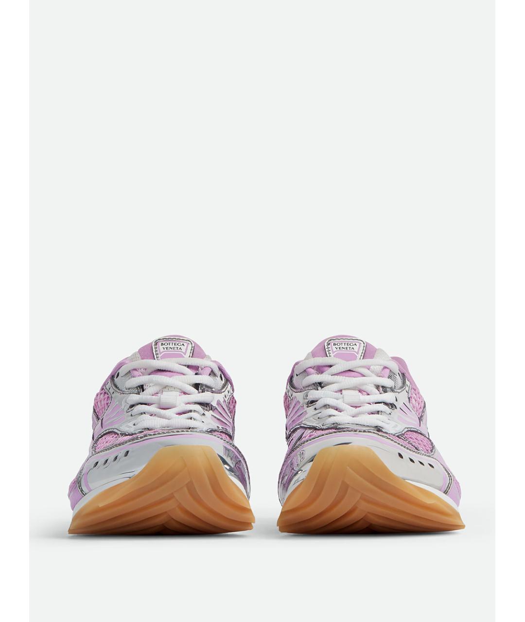 BOTTEGA VENETA Розовые синтетические кроссовки, фото 2