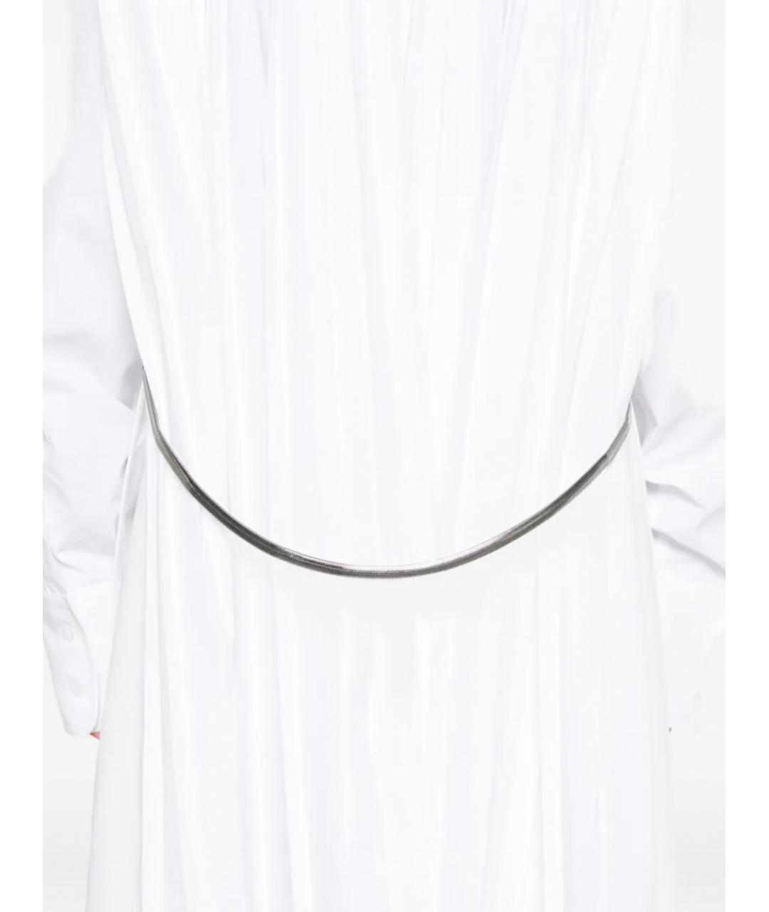 SPORTMAX Белая хлопковая рубашка, фото 4