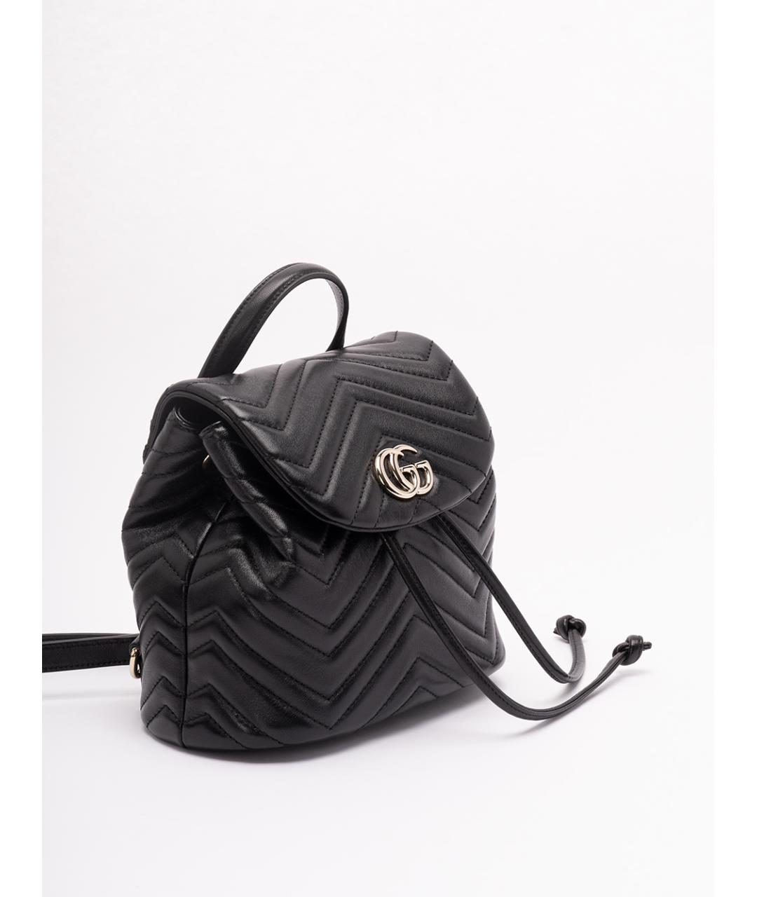 GUCCI Черный кожаный рюкзак, фото 3