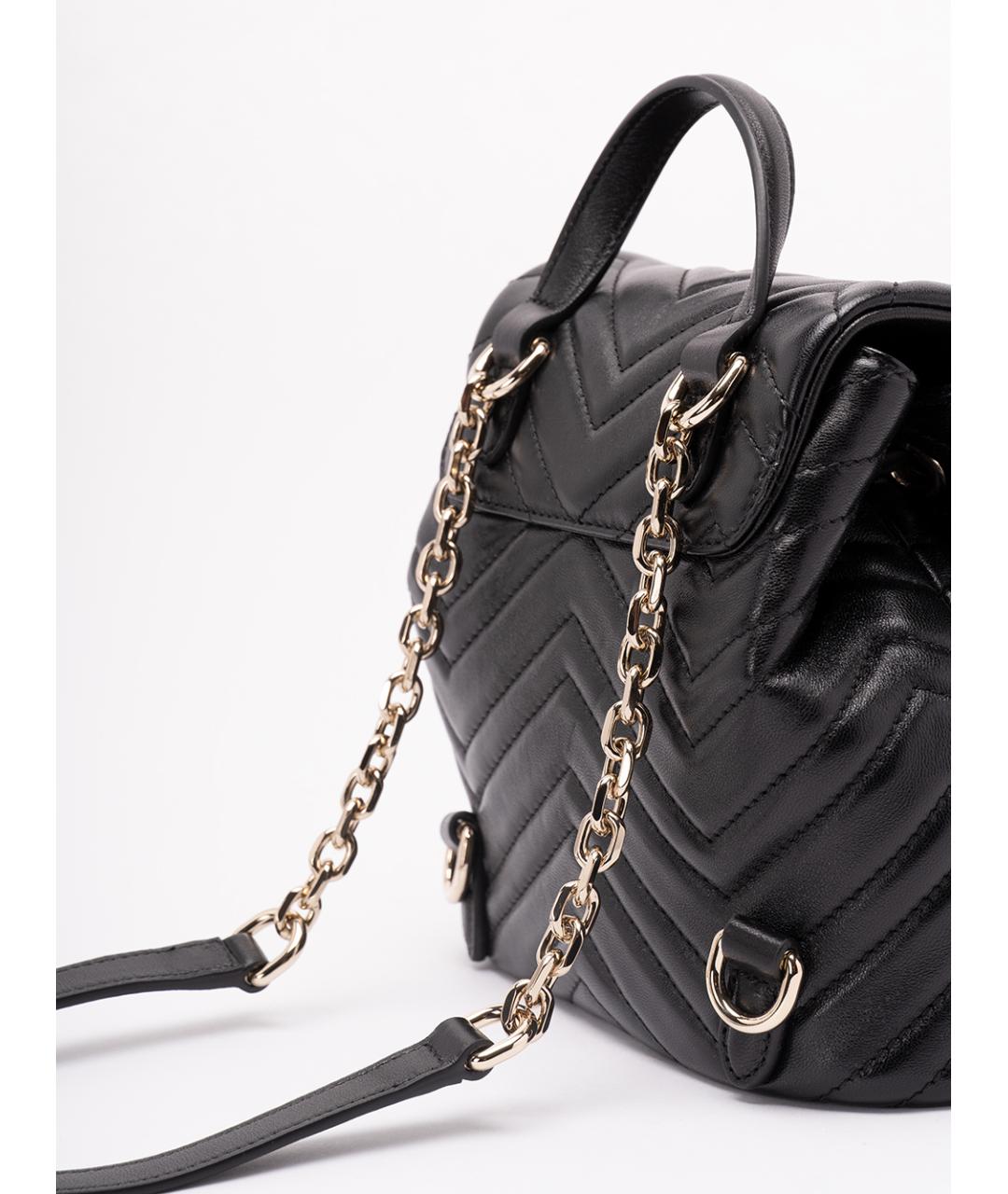 GUCCI Черный кожаный рюкзак, фото 4