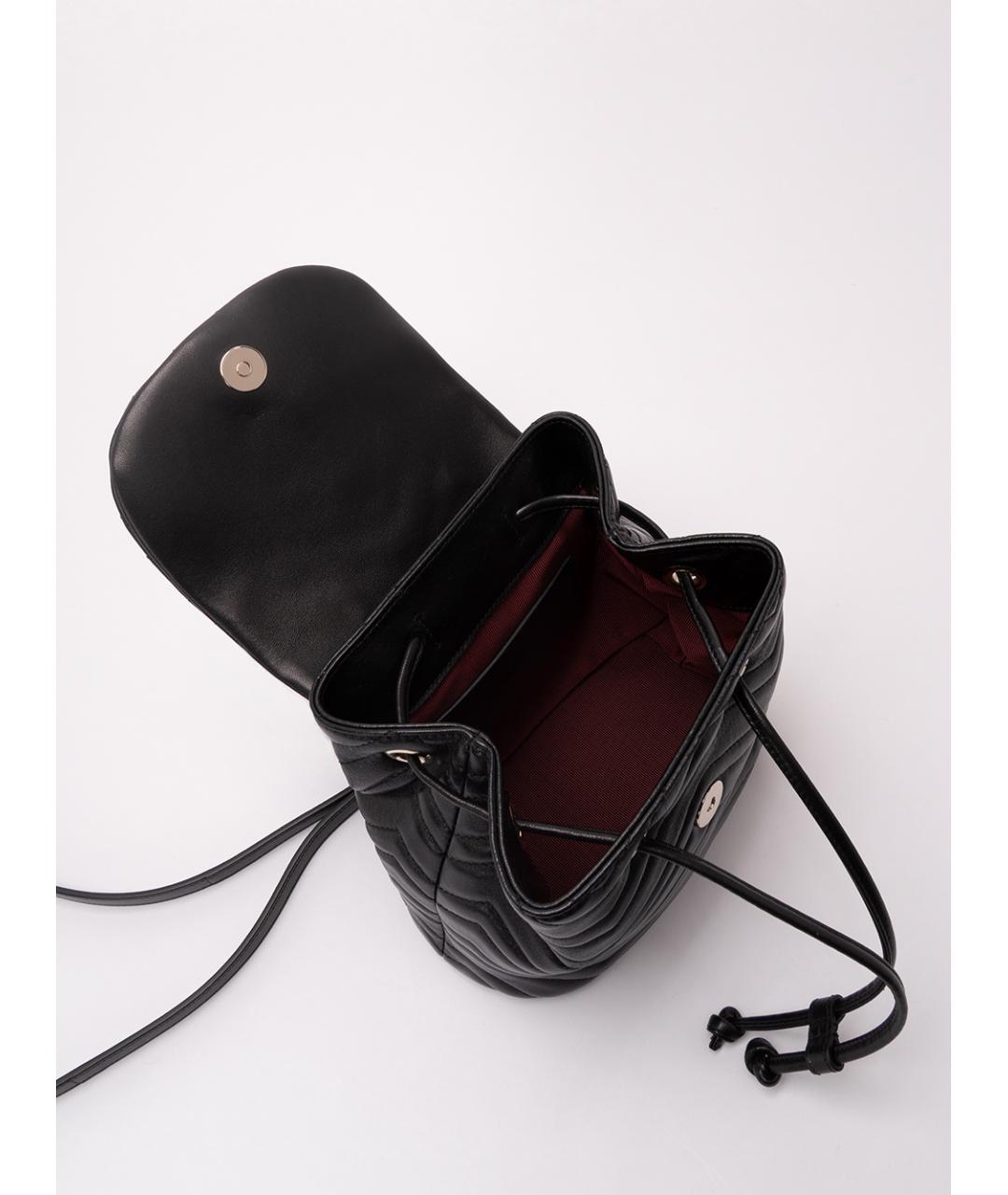 GUCCI Черный кожаный рюкзак, фото 6