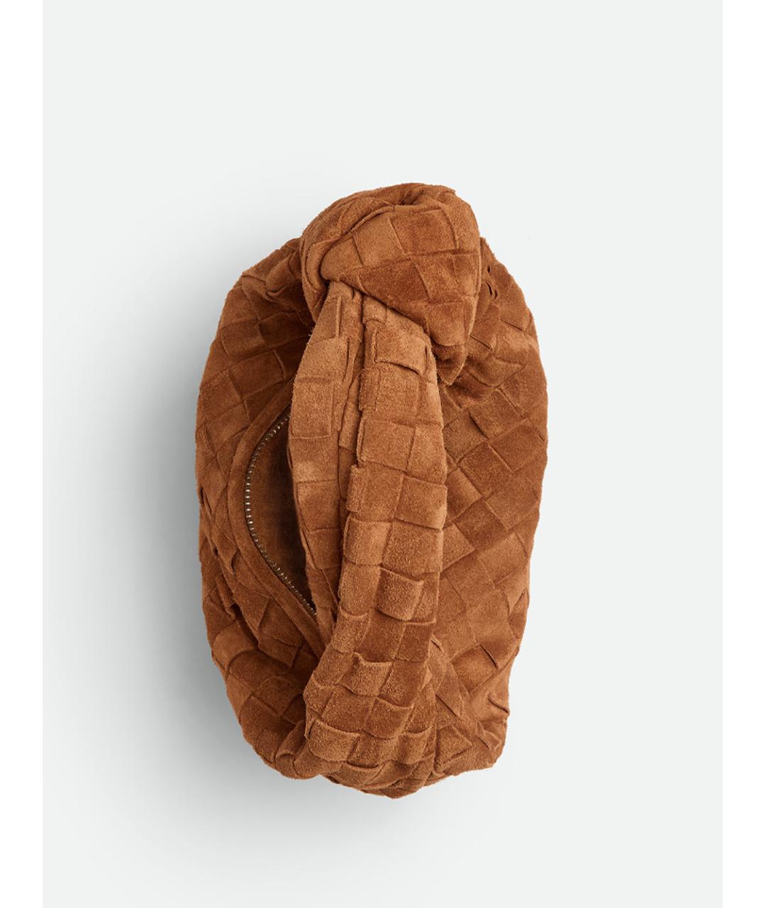 BOTTEGA VENETA Коричневая замшевая сумка с короткими ручками, фото 2