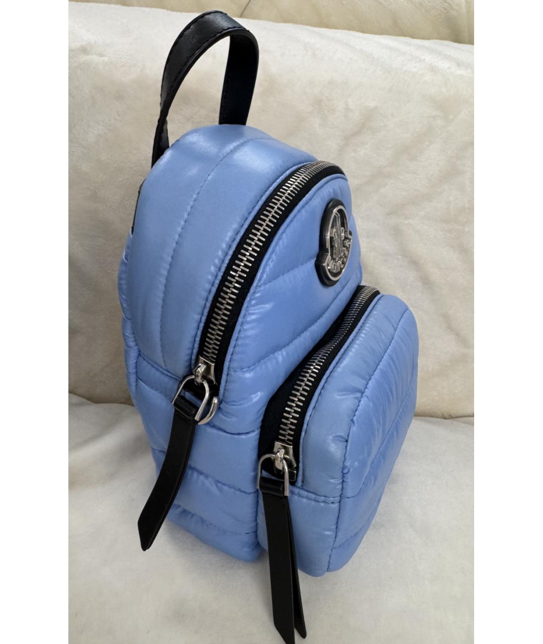 MONCLER Голубой рюкзак, фото 2