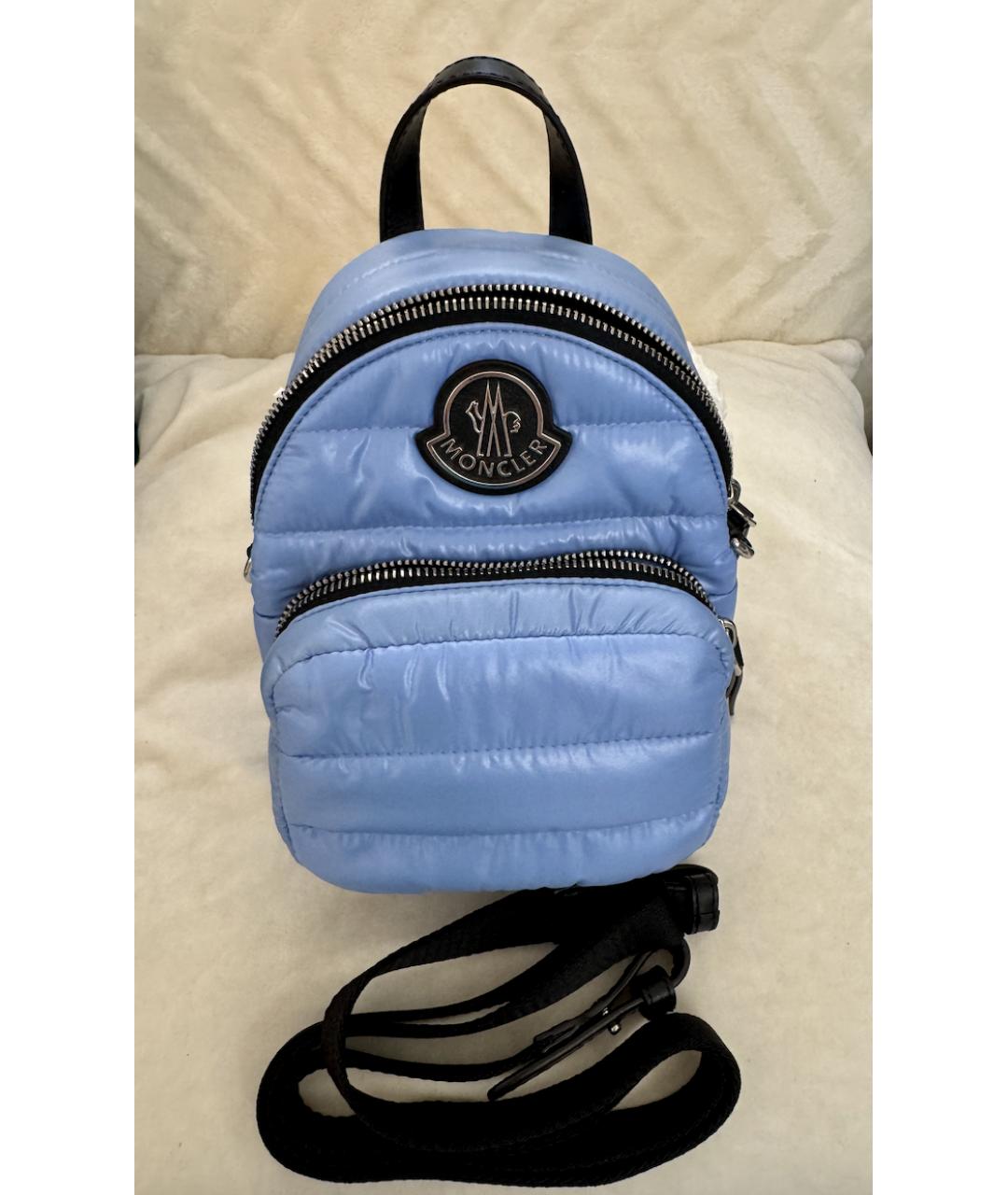 MONCLER Голубой рюкзак, фото 10