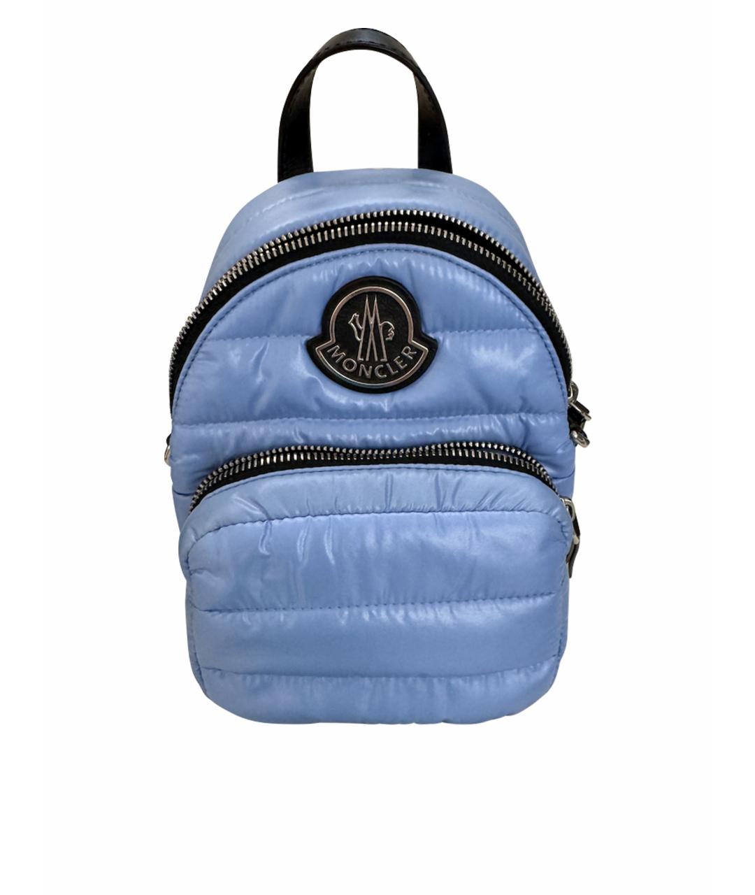 MONCLER Голубой рюкзак, фото 1