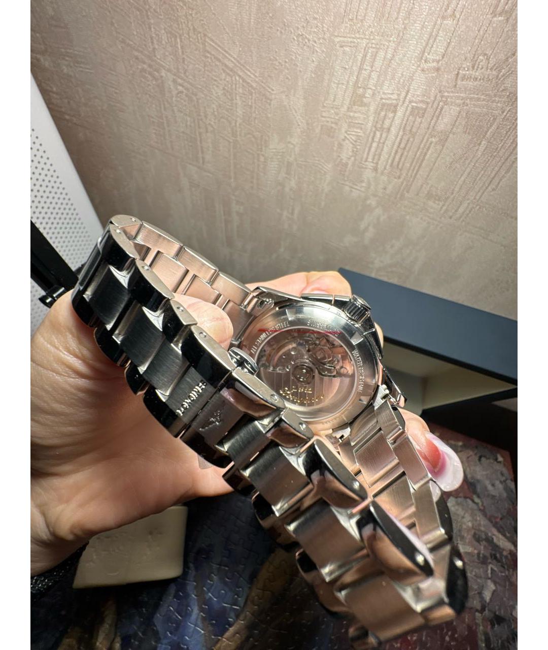 LONGINES Черные стальные часы, фото 3