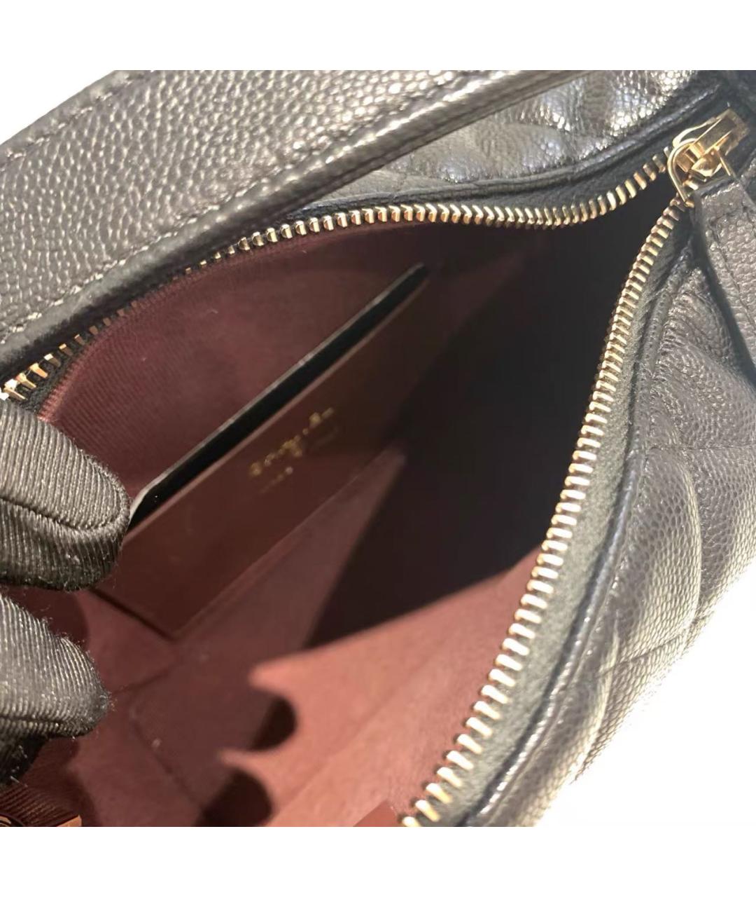 CHANEL Черная кожаная сумка через плечо, фото 7