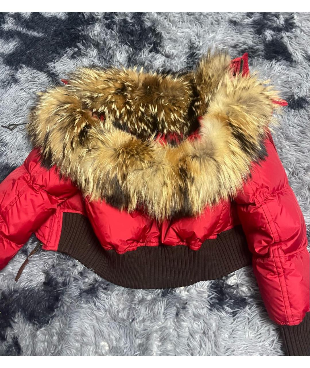 DSQUARED2 Красный пуховик, фото 2