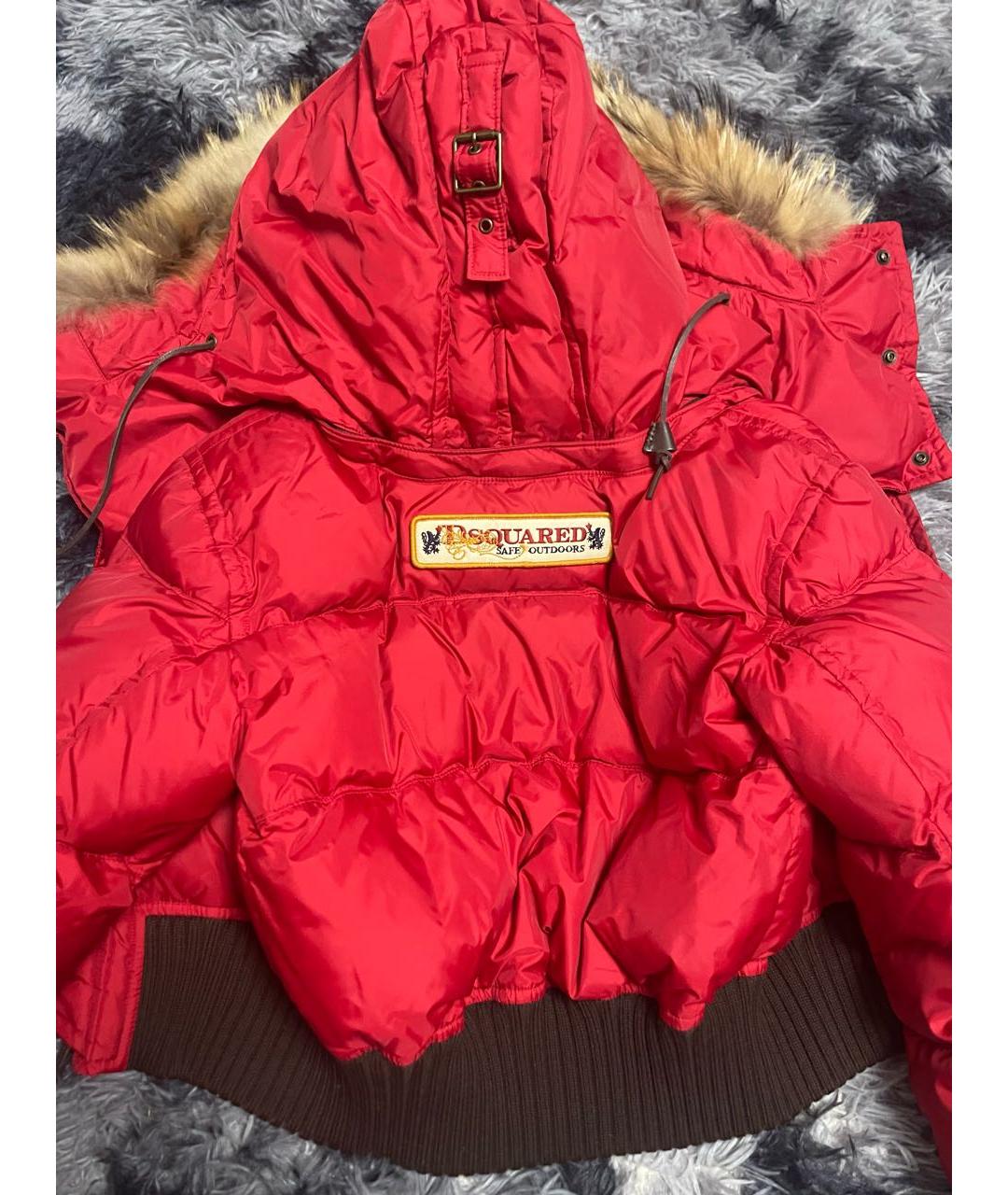 DSQUARED2 Красный пуховик, фото 3