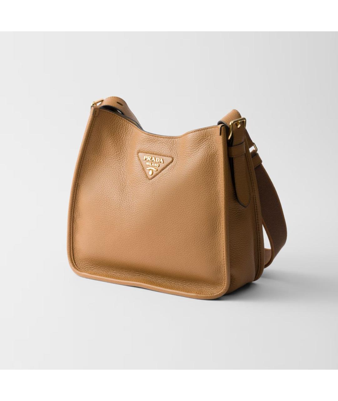 PRADA Коричневая кожаная сумка через плечо, фото 2