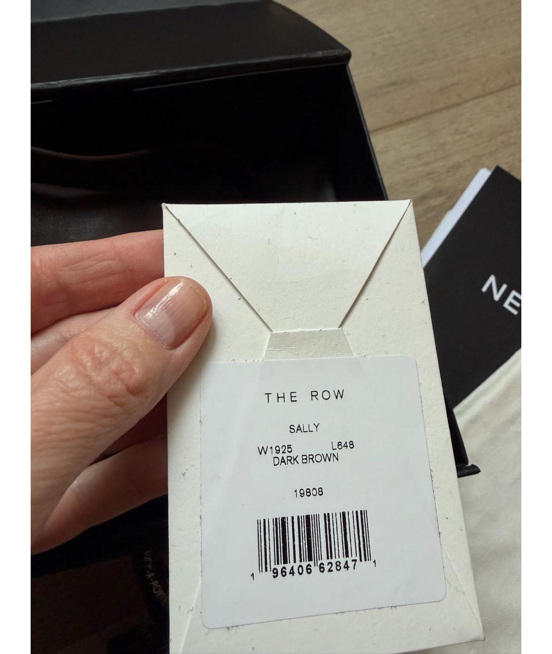 THE ROW Коричневая кожаная сумка с короткими ручками, фото 7