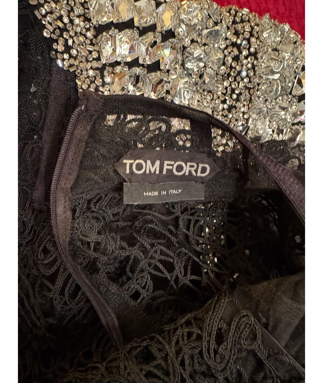 TOM FORD Черное кружевное вечернее платье, фото 6