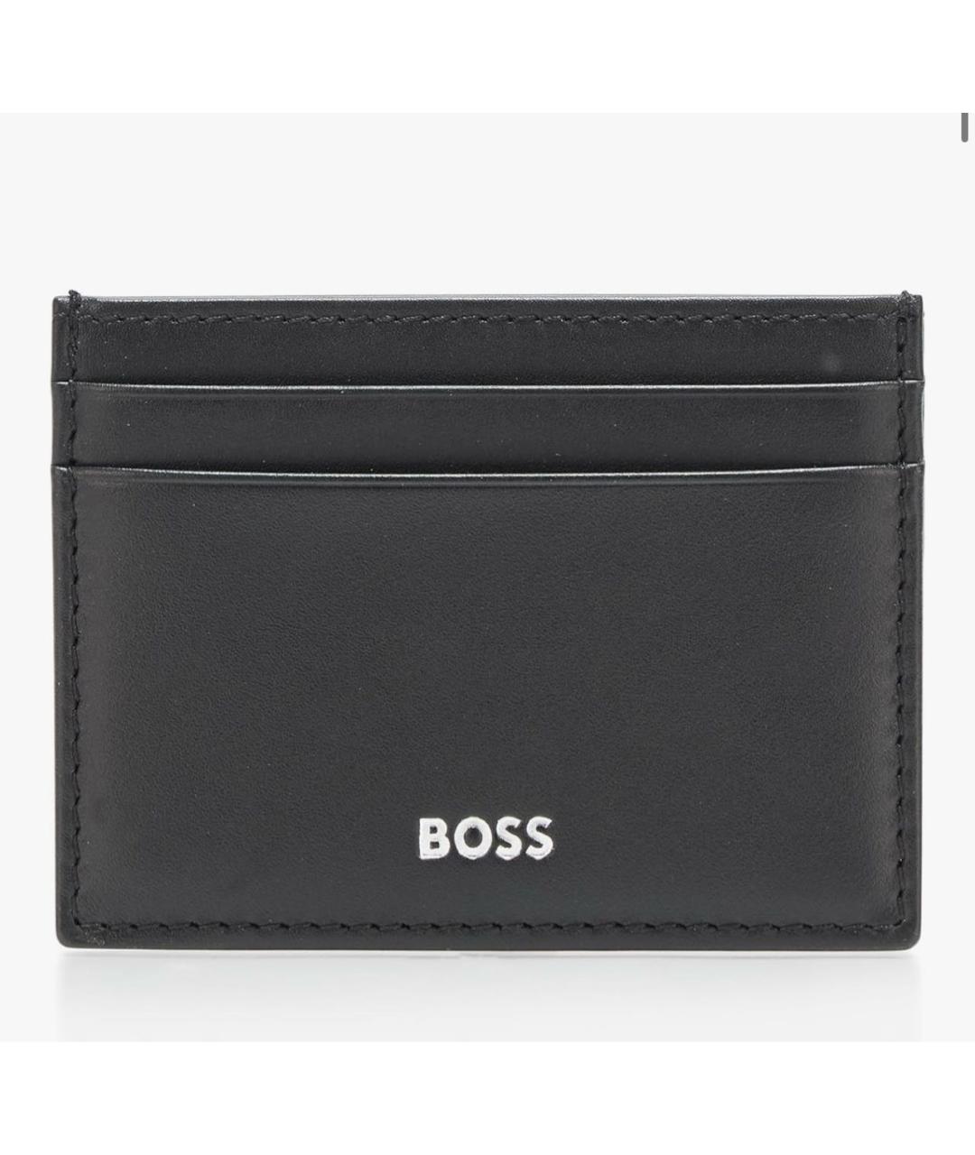HUGO BOSS Черный кожаный кардхолдер, фото 8