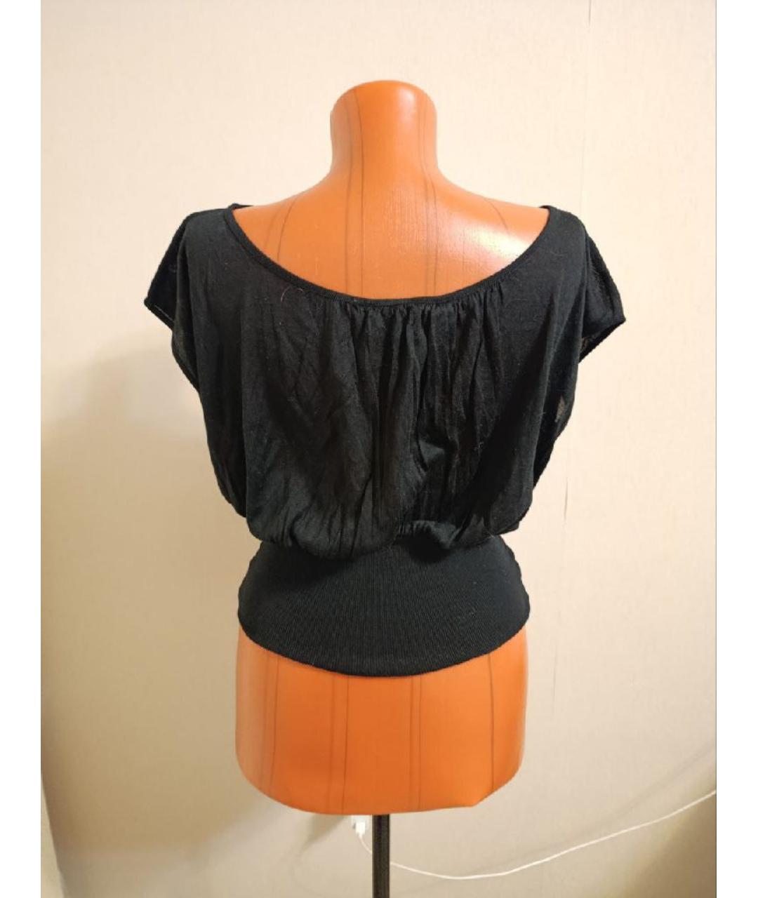 GIAMBATTISTA VALLI Черная шелковая блузы, фото 2