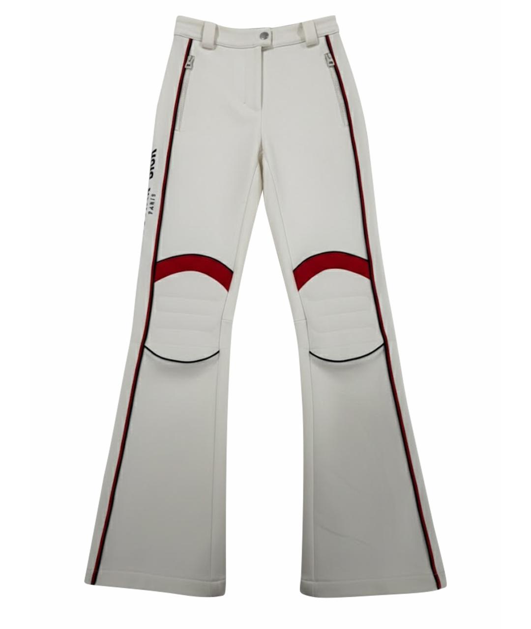 CHRISTIAN DIOR Белые полиамидовые брюки узкие, фото 1