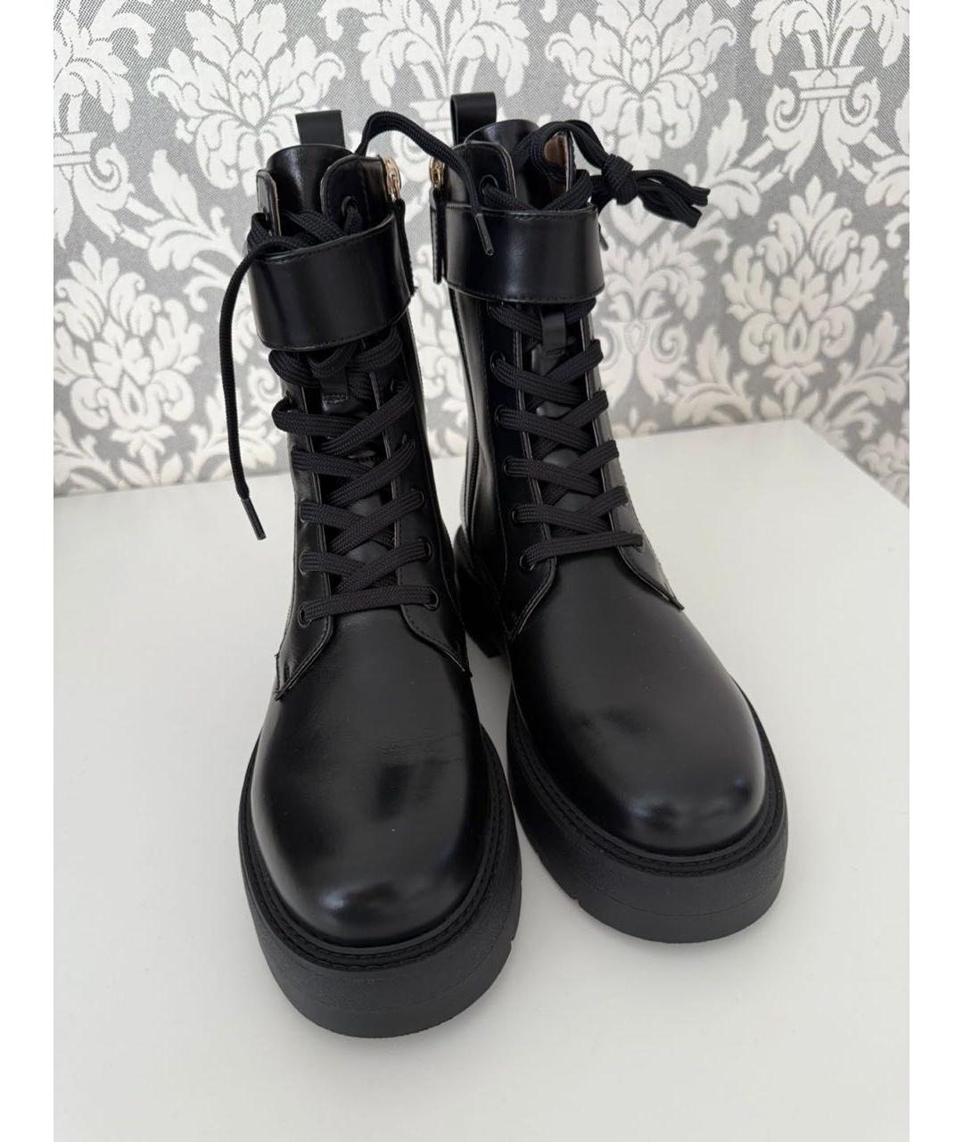 HUGO BOSS Черные кожаные ботинки, фото 3