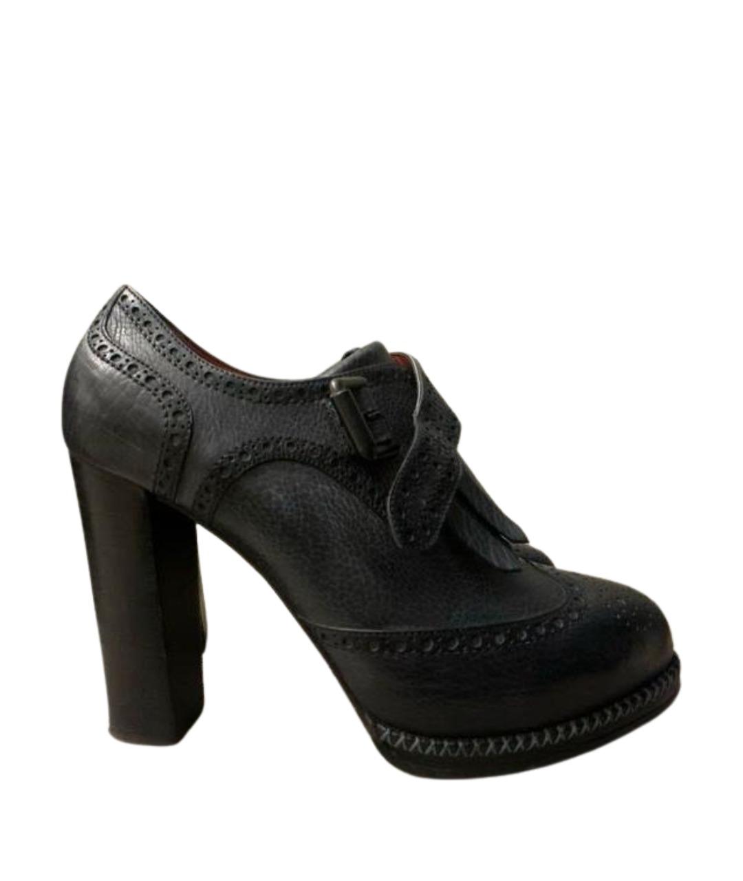 SANTONI Синие кожаные ботильоны, фото 1