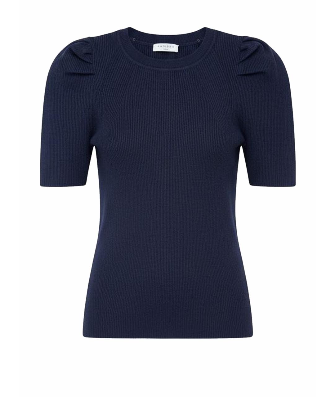 SANDRO Синий шерстяной джемпер / свитер, фото 1