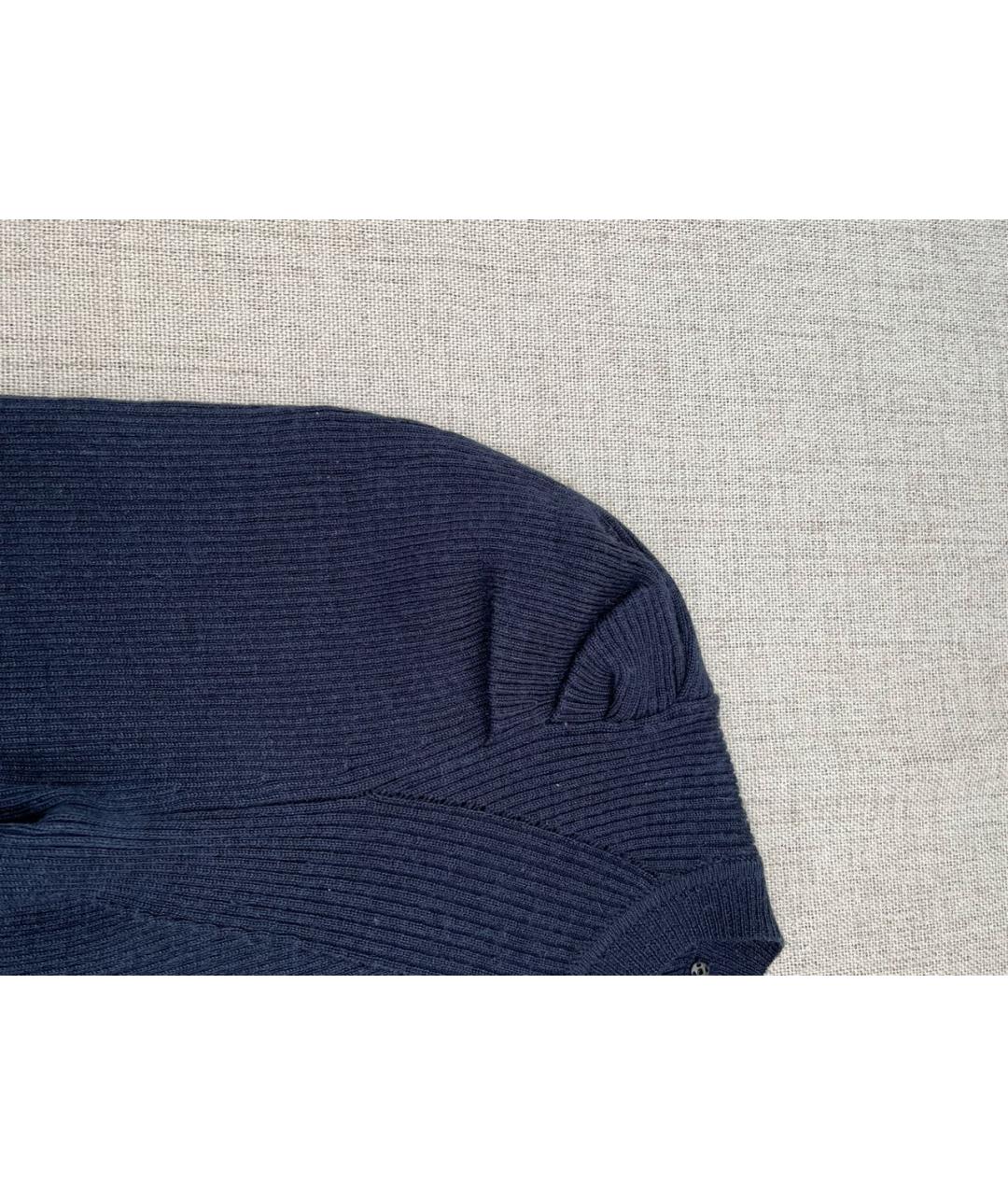 SANDRO Синий шерстяной джемпер / свитер, фото 3