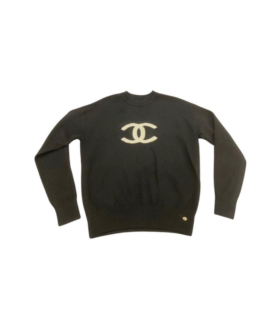CHANEL Черный кашемировый джемпер / свитер, фото 5