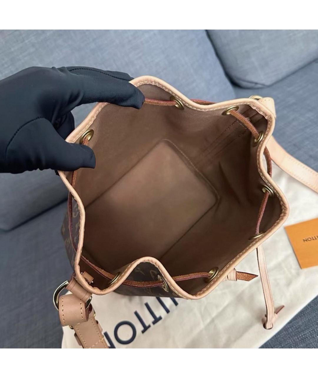 LOUIS VUITTON Коричневая сумка тоут, фото 4