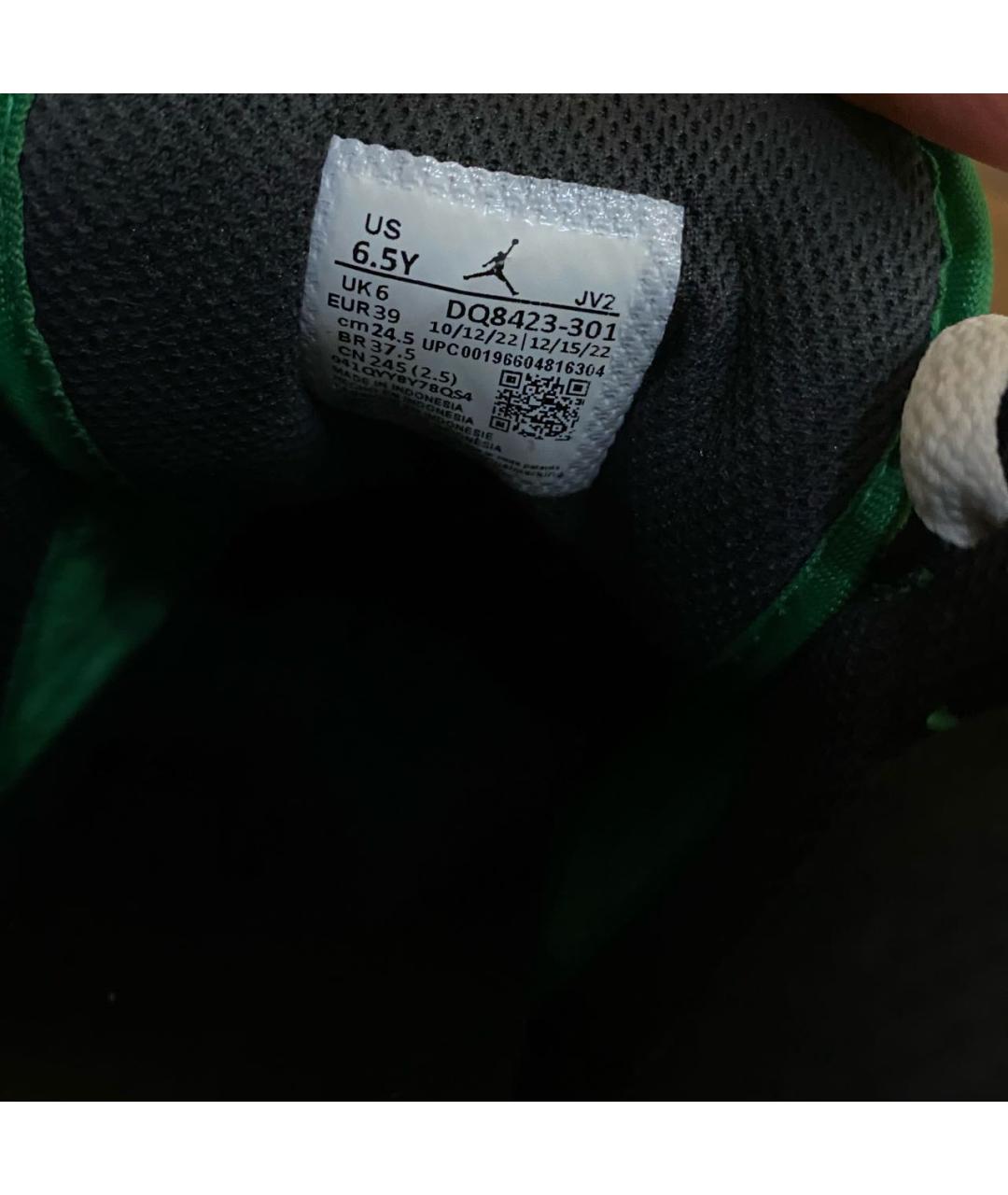 NIKE Зеленые кожаные кроссовки, фото 5