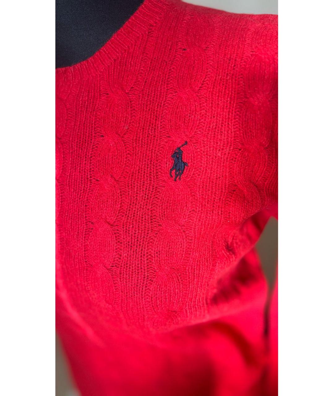 POLO RALPH LAUREN Красный шерстяной джемпер / свитер, фото 4