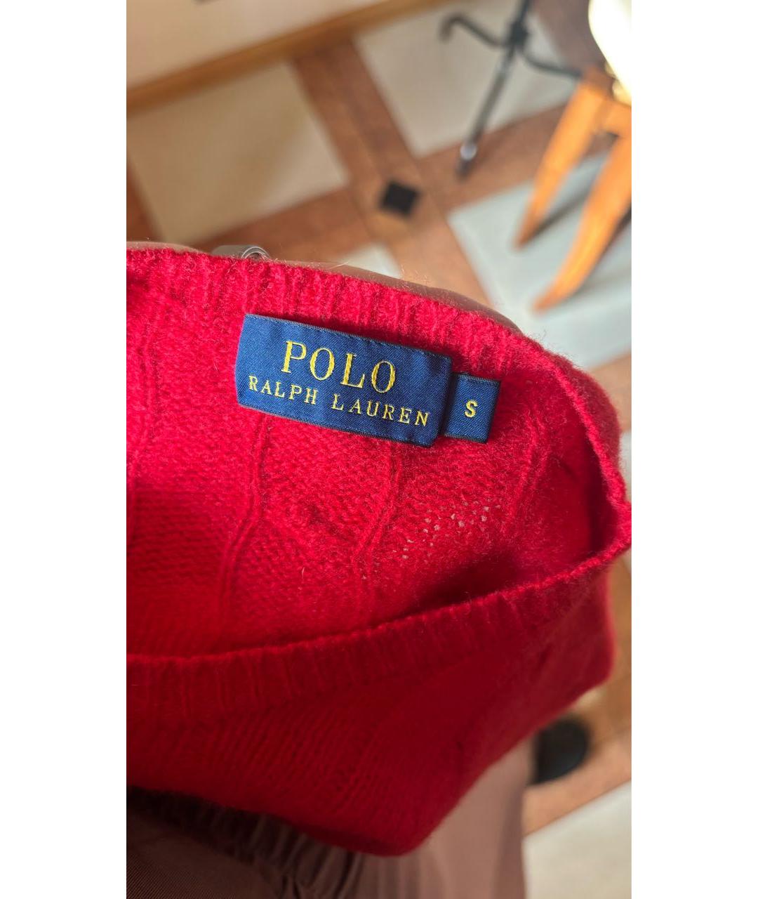 POLO RALPH LAUREN Красный шерстяной джемпер / свитер, фото 5