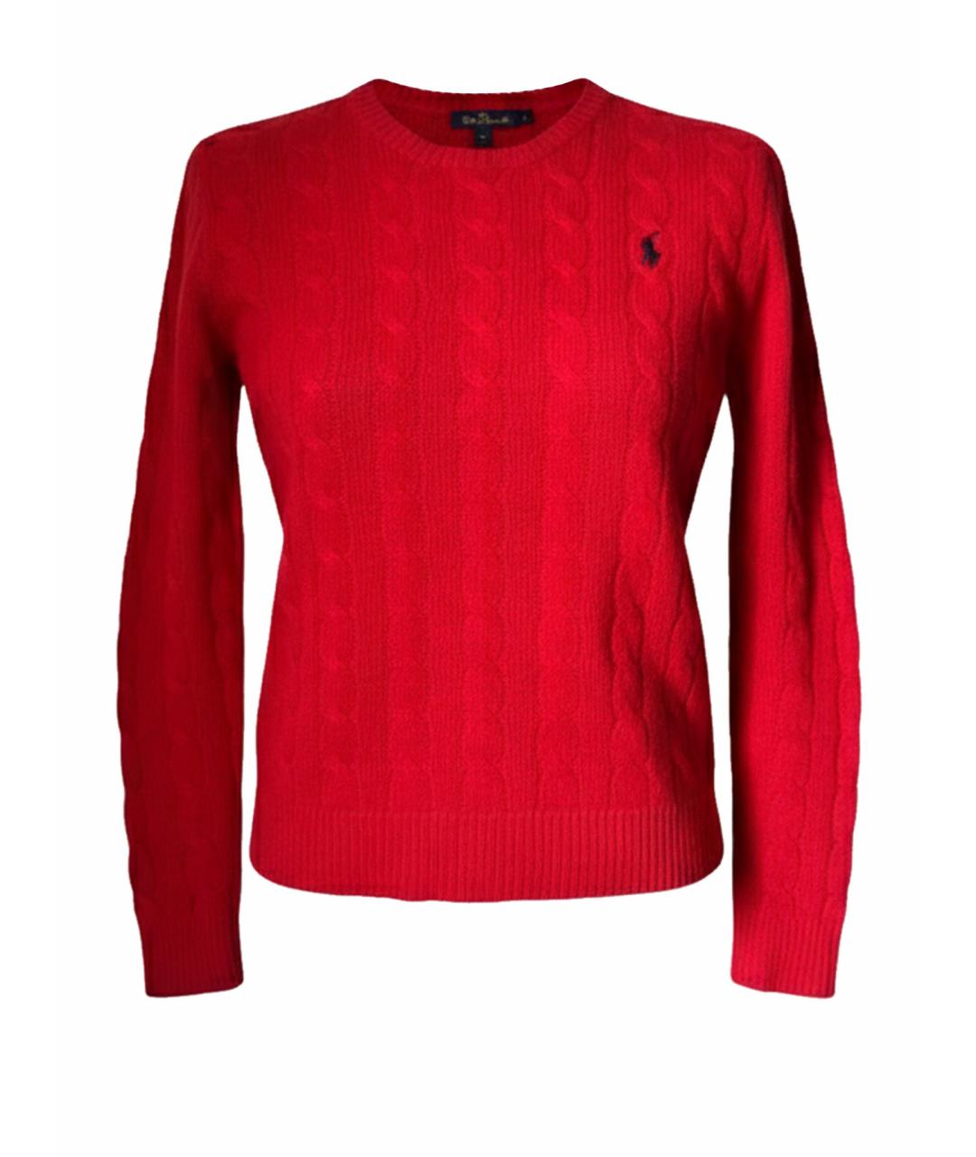 POLO RALPH LAUREN Красный шерстяной джемпер / свитер, фото 1