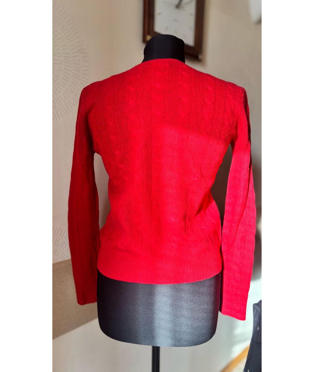 POLO RALPH LAUREN Красный шерстяной джемпер / свитер, фото 2