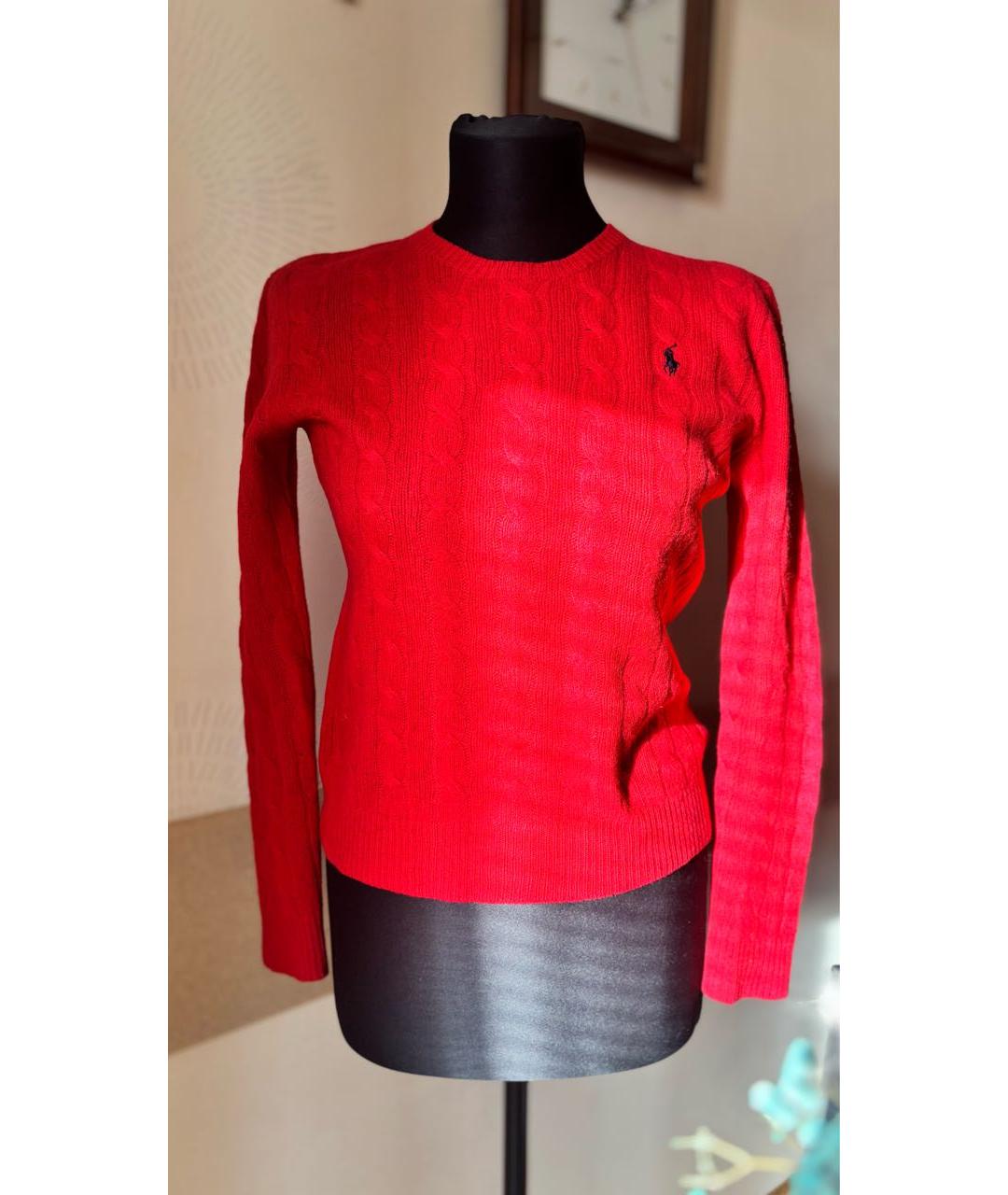 POLO RALPH LAUREN Красный шерстяной джемпер / свитер, фото 8