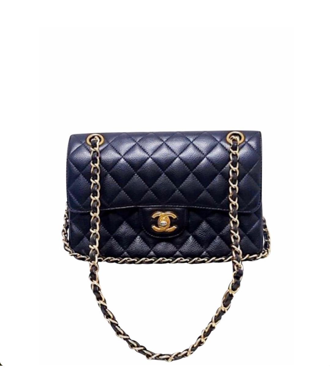 CHANEL Черная кожаная сумка через плечо, фото 5