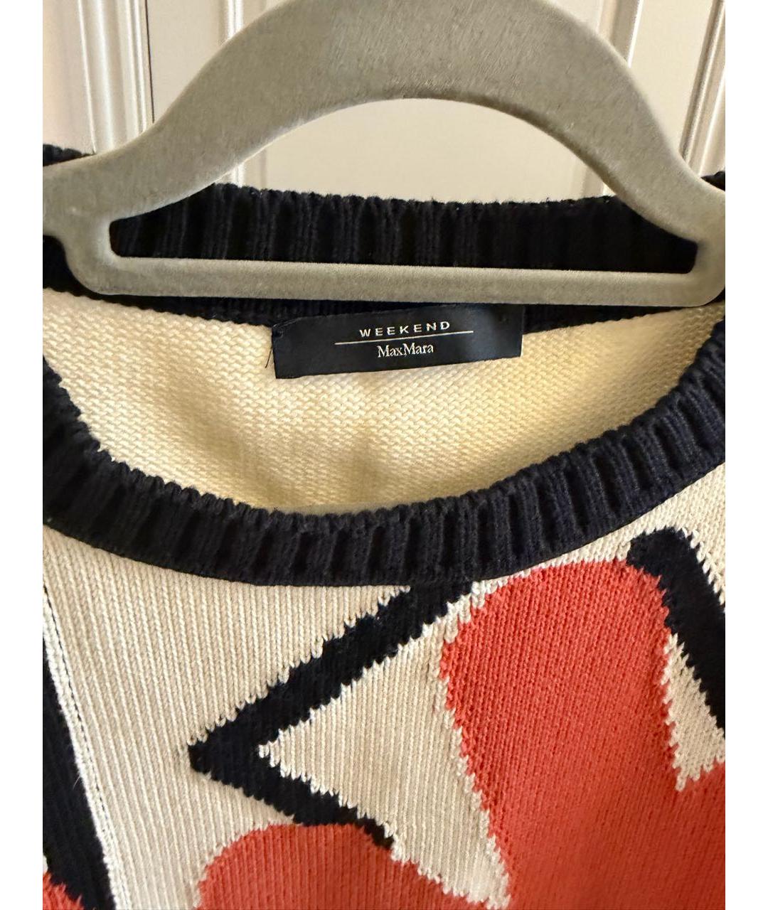 WEEKEND MAX MARA Мульти хлопковый джемпер / свитер, фото 4