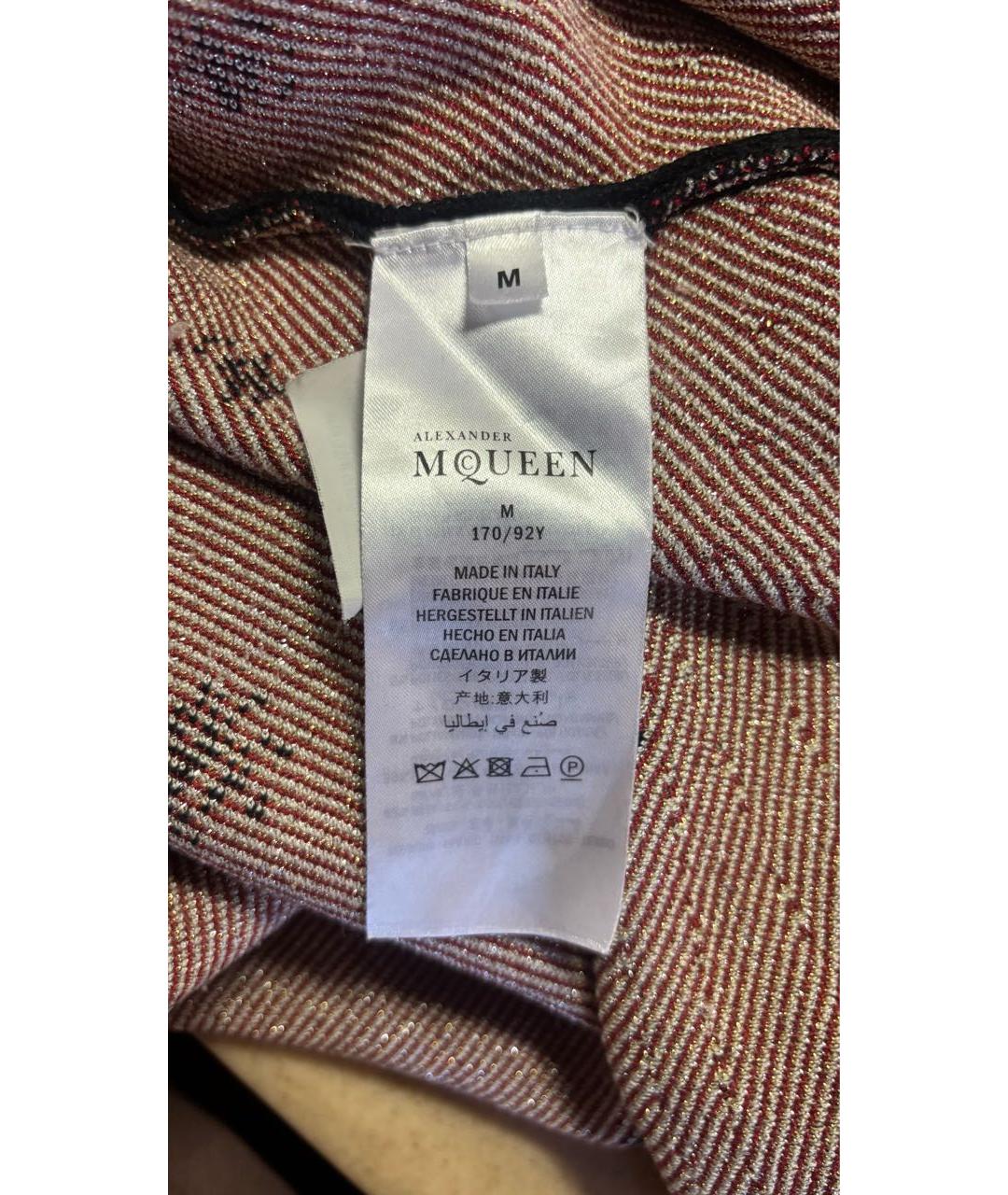 ALEXANDER MCQUEEN Черное шелковое повседневное платье, фото 6