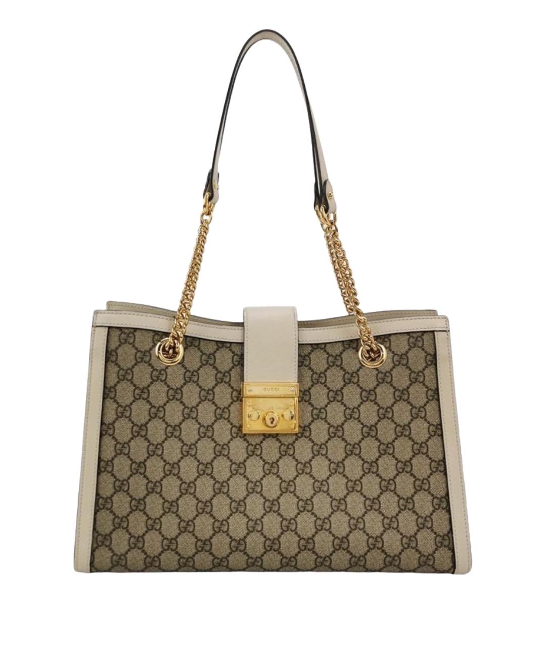 GUCCI Бежевая сумка тоут, фото 1