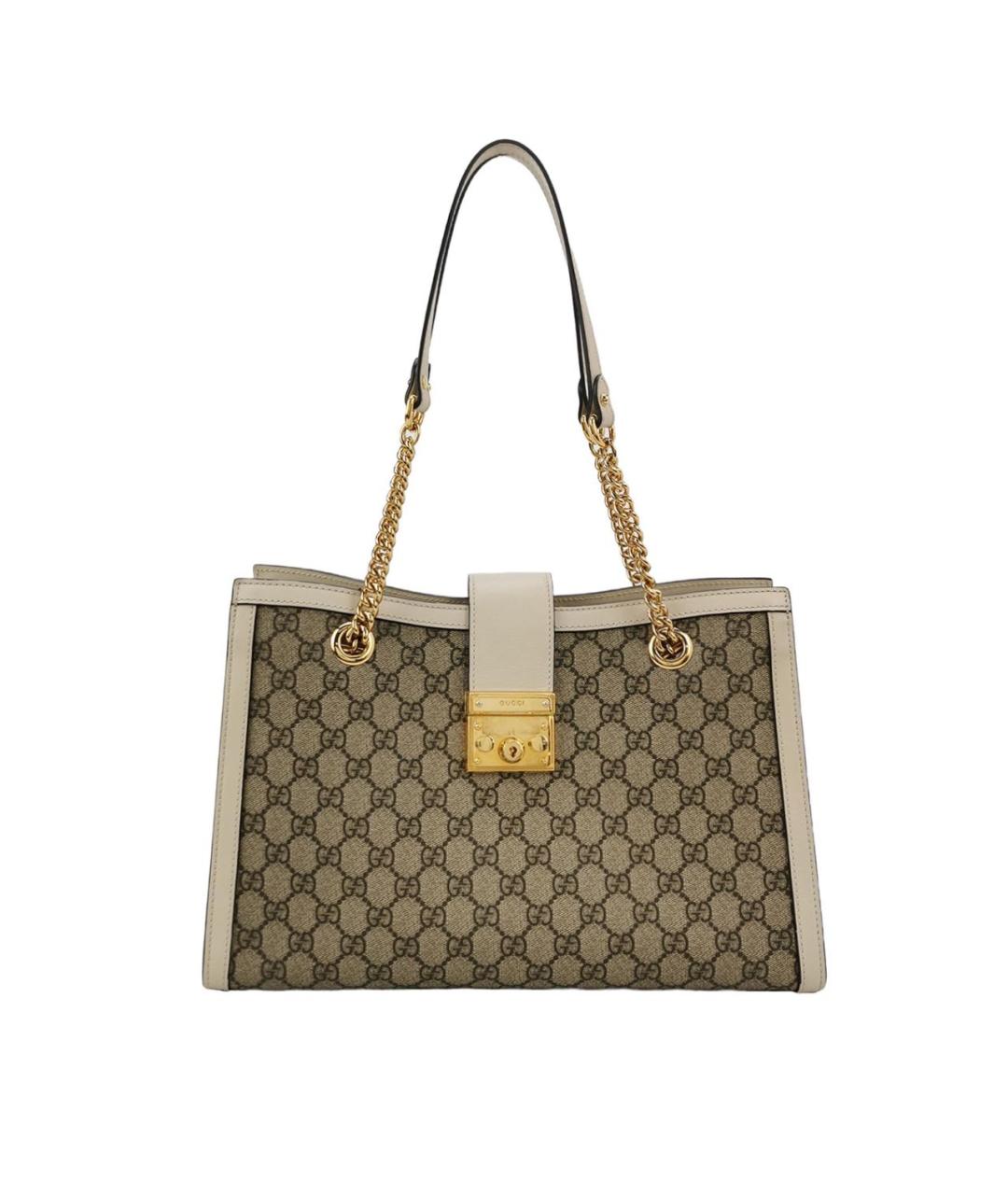 GUCCI Бежевая сумка тоут, фото 9