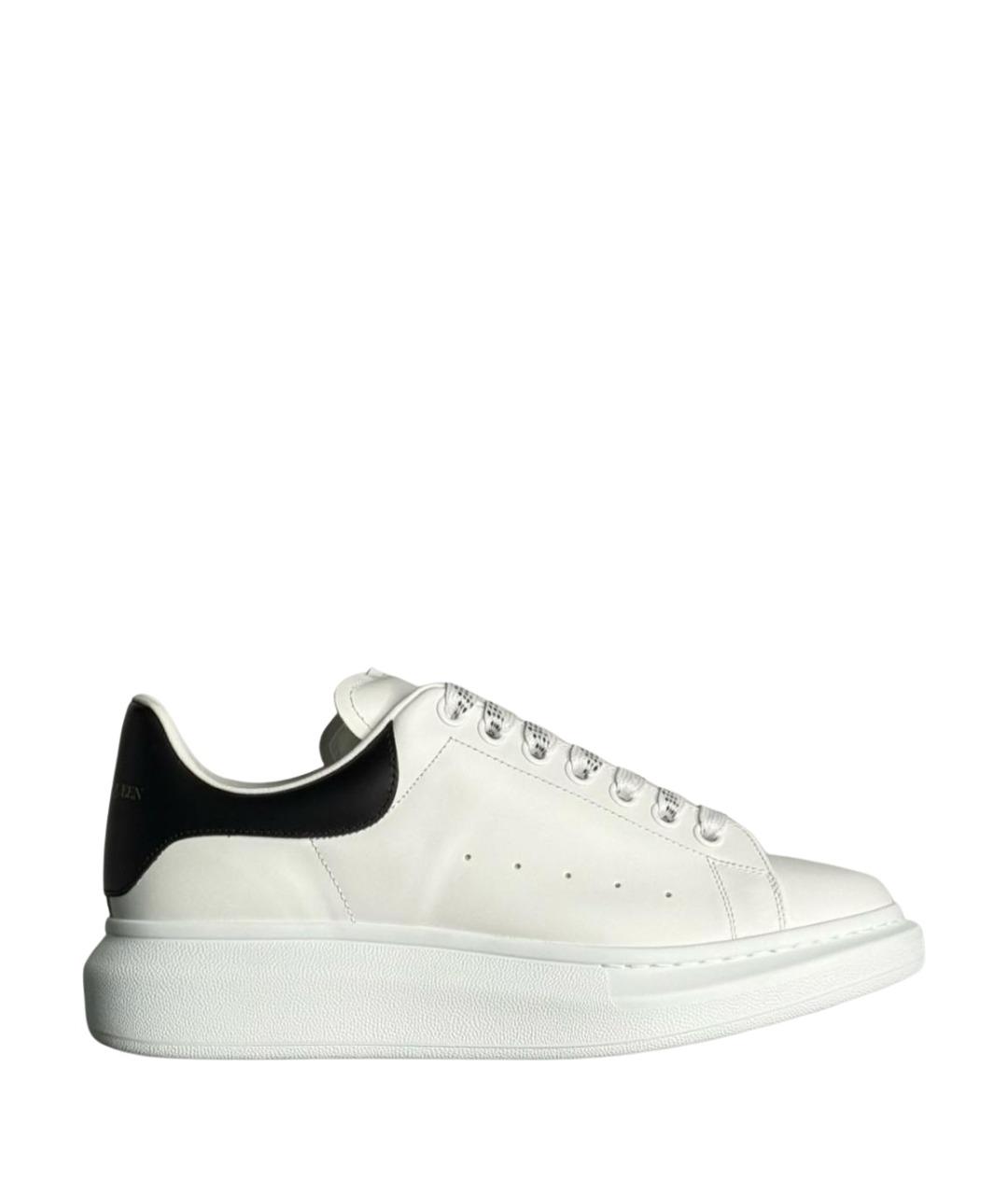 ALEXANDER MCQUEEN Белые кожаные низкие кроссовки / кеды, фото 1