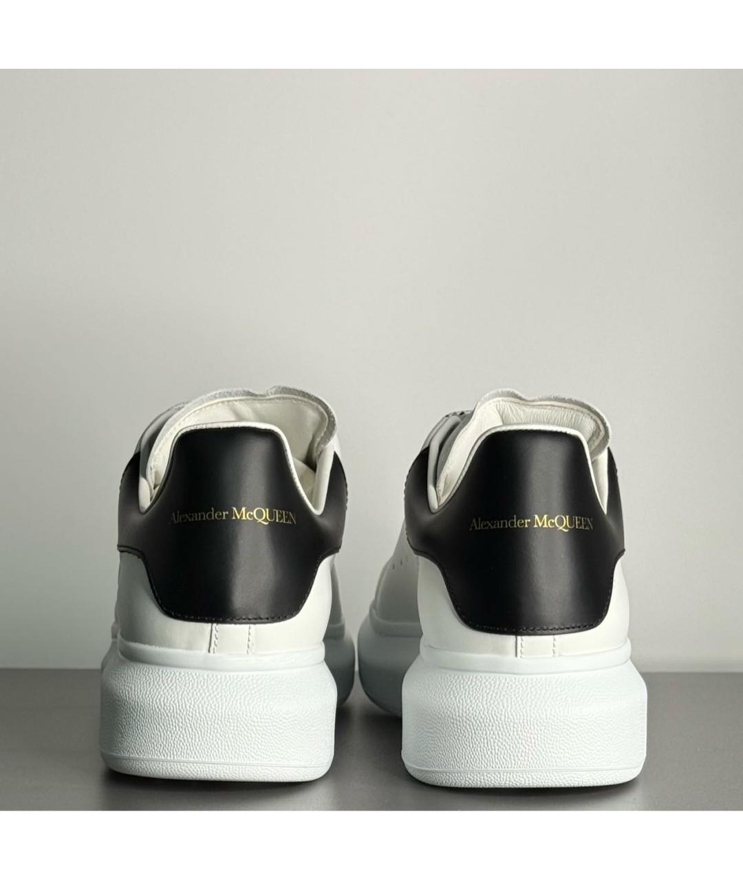 ALEXANDER MCQUEEN Белые кожаные низкие кроссовки / кеды, фото 4
