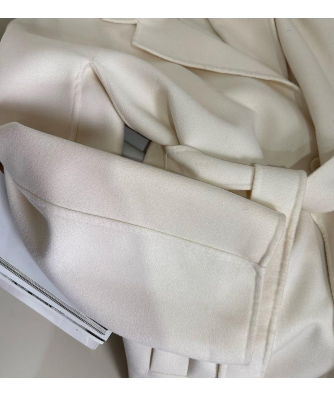 MAX MARA Белое шерстяное пальто, фото 6