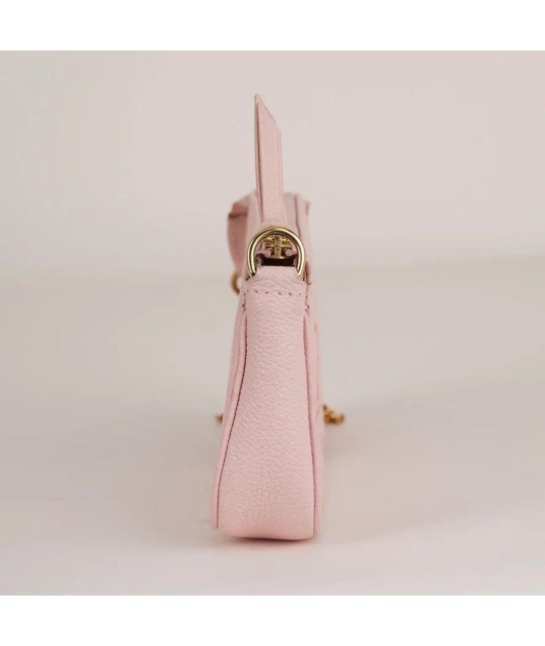 LOUIS VUITTON Розовая кожаная сумка через плечо, фото 5