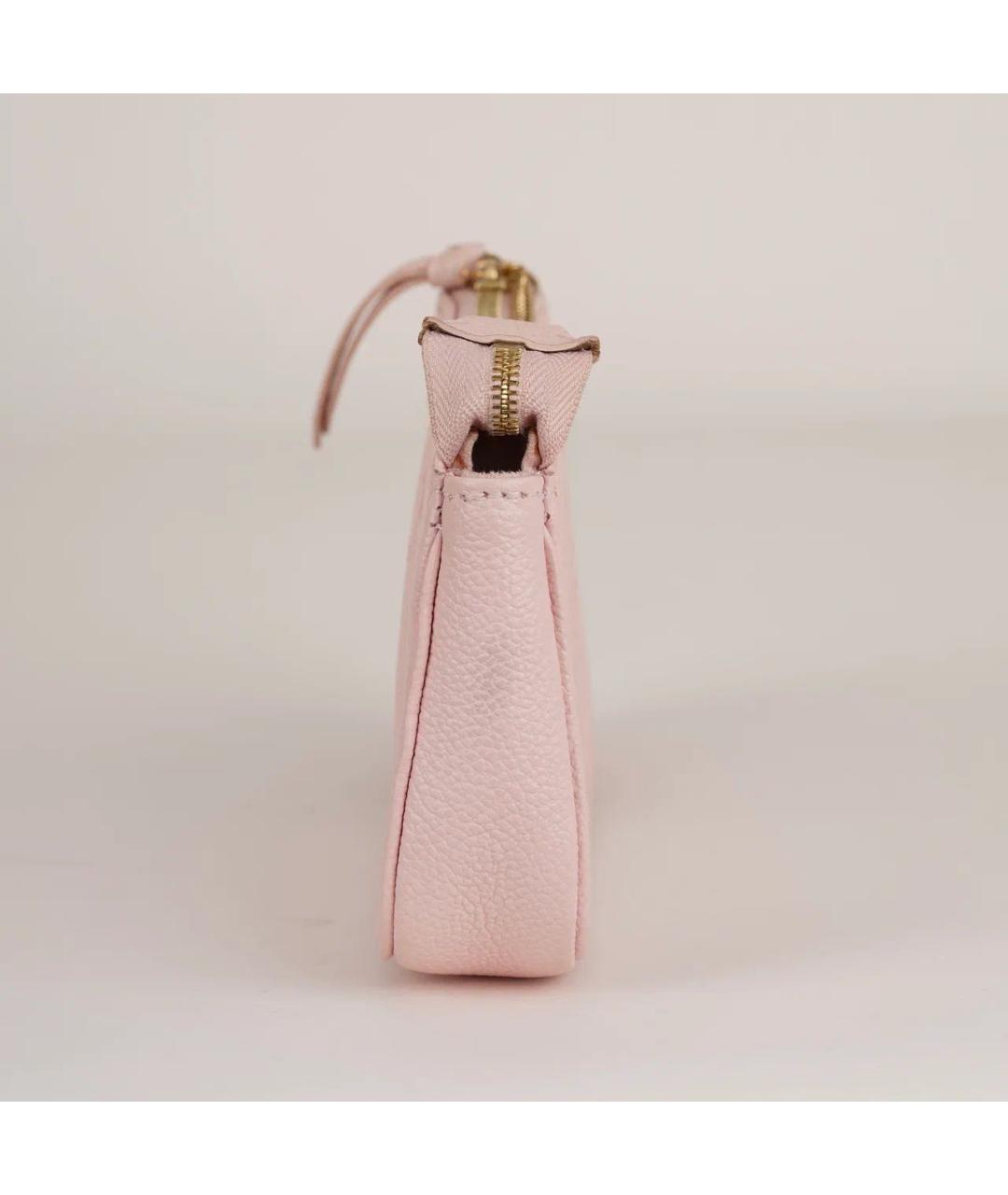 LOUIS VUITTON Розовая кожаная сумка через плечо, фото 4