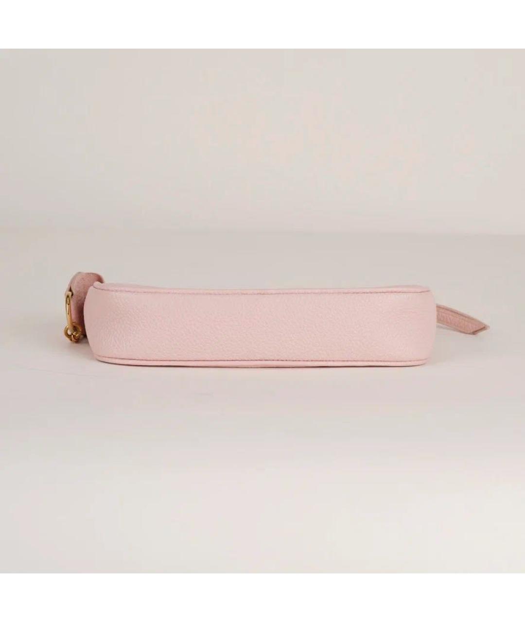 LOUIS VUITTON Розовая кожаная сумка через плечо, фото 6